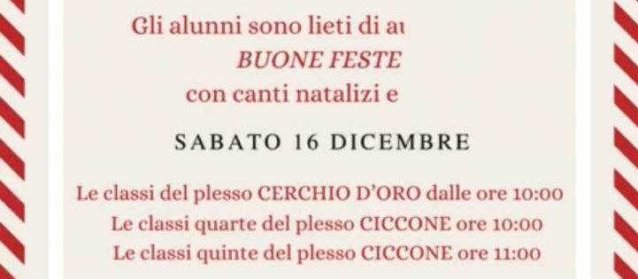 Invito “Un coro di auguri”